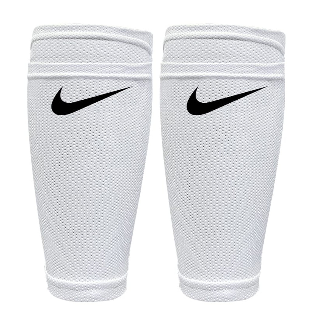 media nike porta espinillera blanco