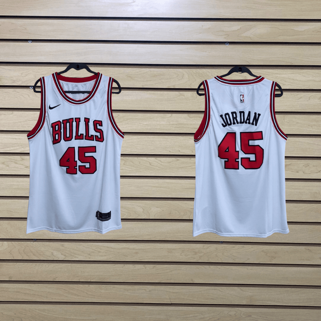 camisa nba chicago bulls blanca jordan