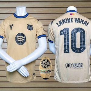 camisa fan barcelona segunda equipacion 25/26 lamine yamal