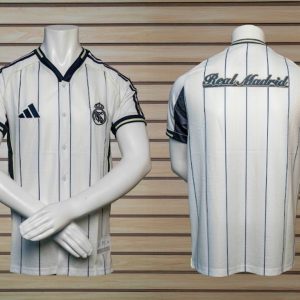 camisa baseball real madrid blanca