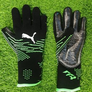 guantes puma negro con verde