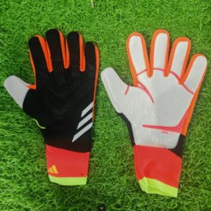 guantes adidas predator negro con naranja