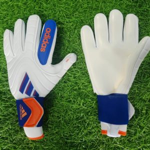 guantes adidas blancos azules