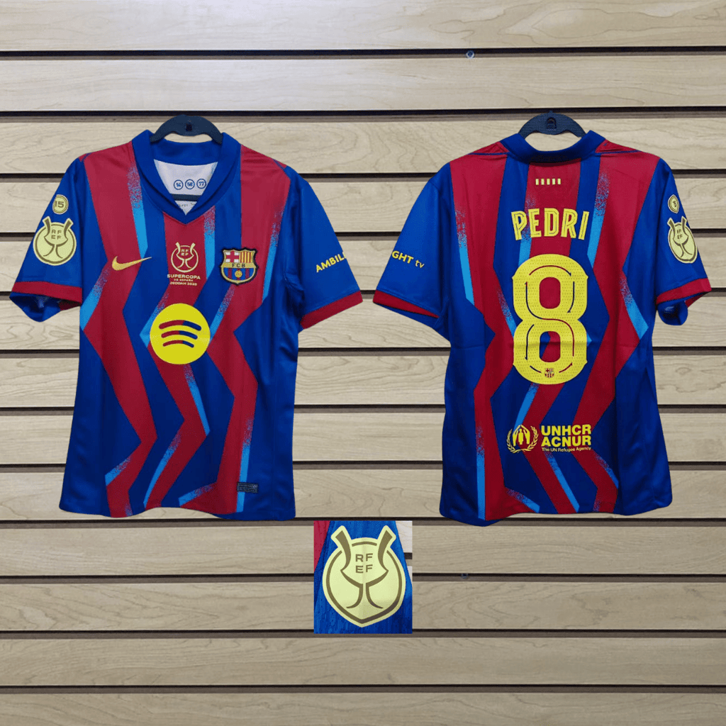 camisa fan barcelona cuarta equipacion 25/26 pedri