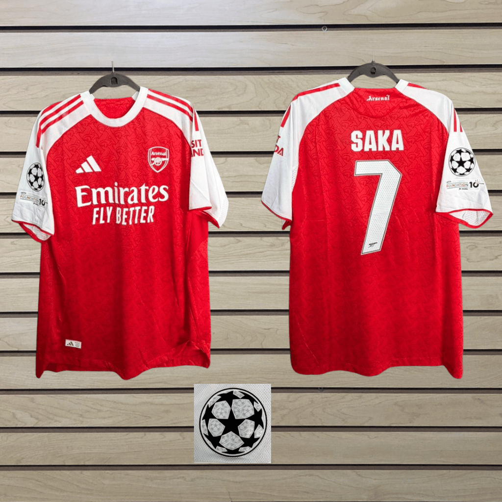 camisa fan arsenal primera equipacion 25/26 saka